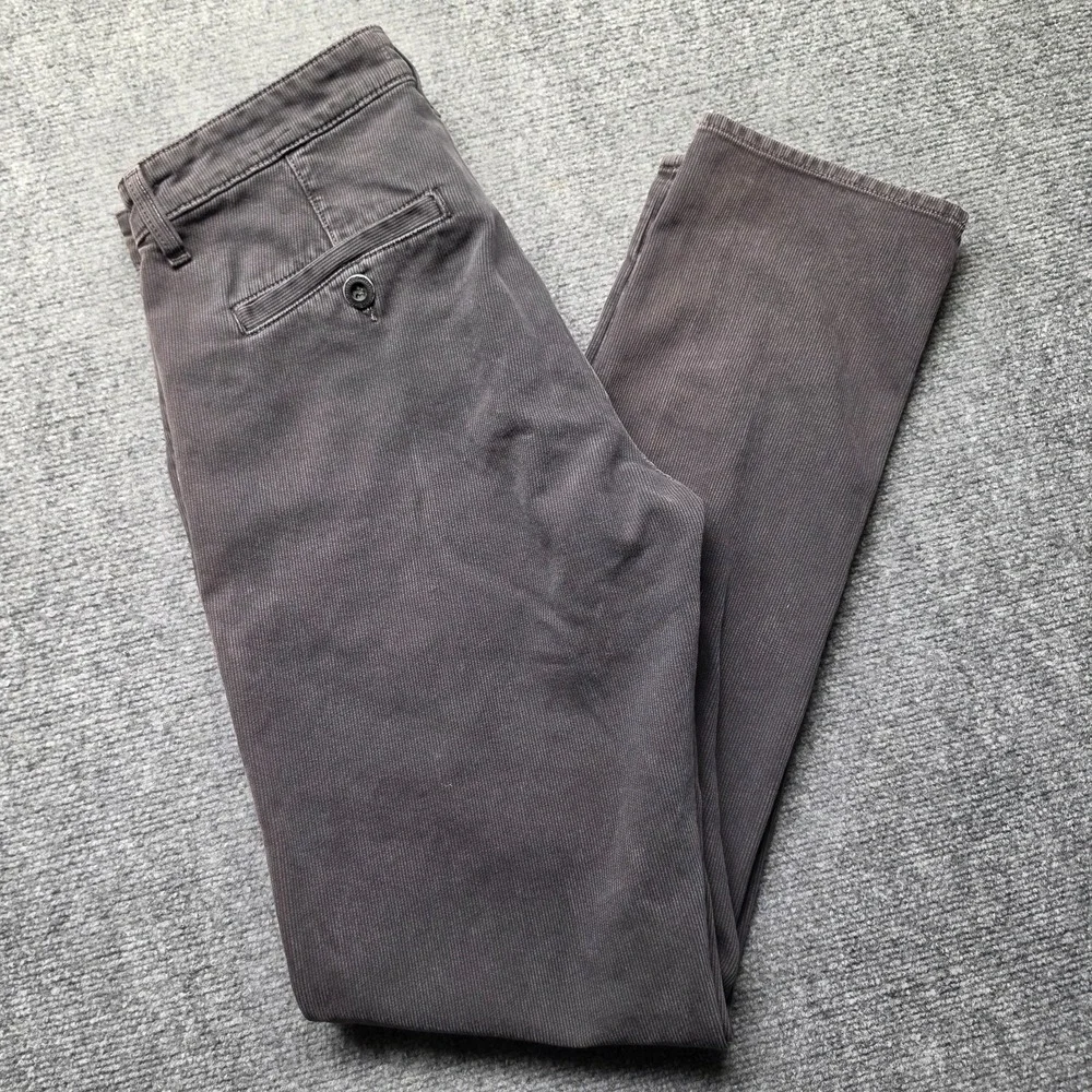 Current Elliott Straight Utility Chino Denim Pants Black Ink Mens Size 00 32x32